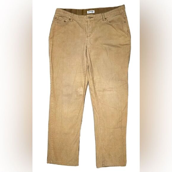St. John's Bay Denim - St Johns Bay Womens Corduroy Straight Mid Rise Jeans Size 12
